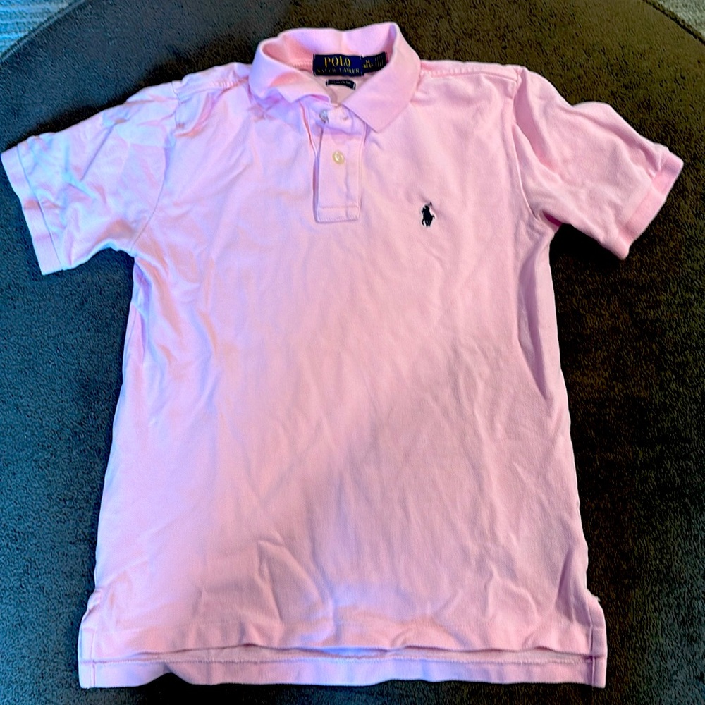 Boys pink Polo